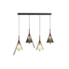 Nanzhi Wood-Frame Shade Pendant Light - product view 46