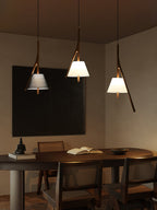 Nanzhi Wood-Frame Shade Pendant Light - product view 47