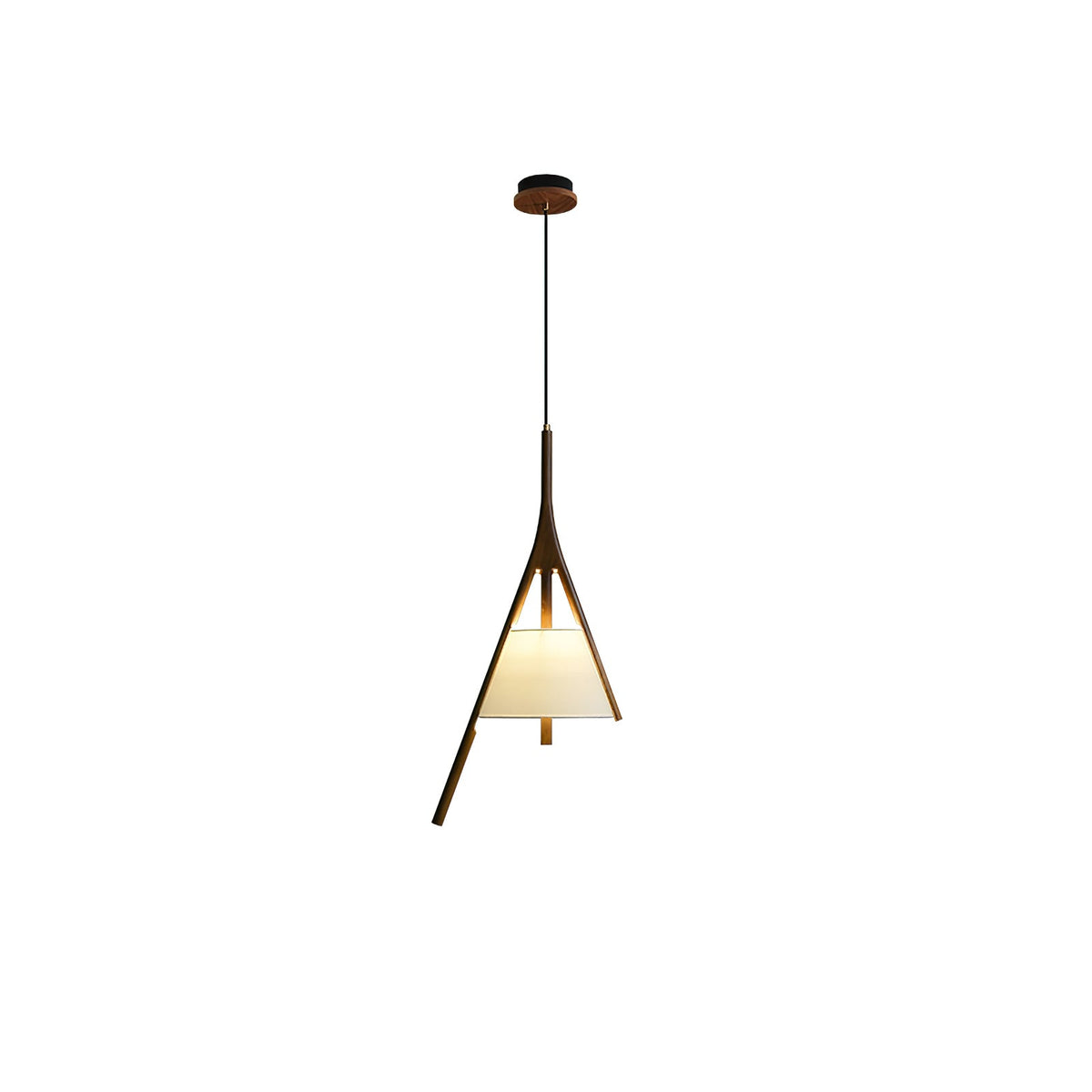Nanzhi Wood-Frame Shade Pendant Light - product view 51