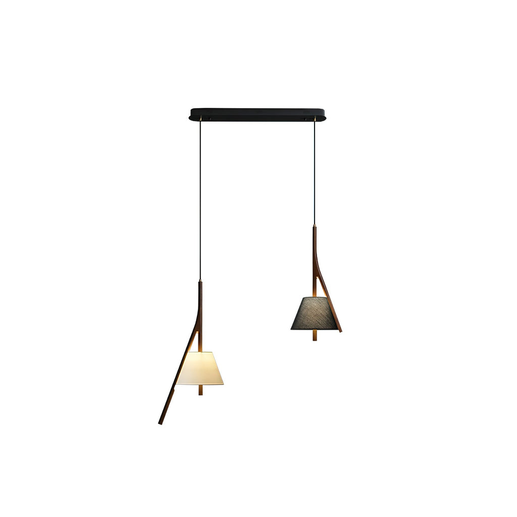 Nanzhi Wood-Frame Shade Pendant Light - product view 52