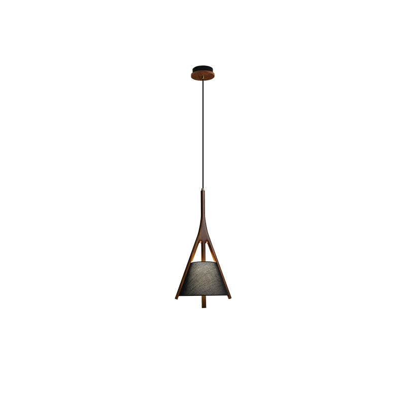 Nanzhi Wood-Frame Shade Pendant Light - product view 56