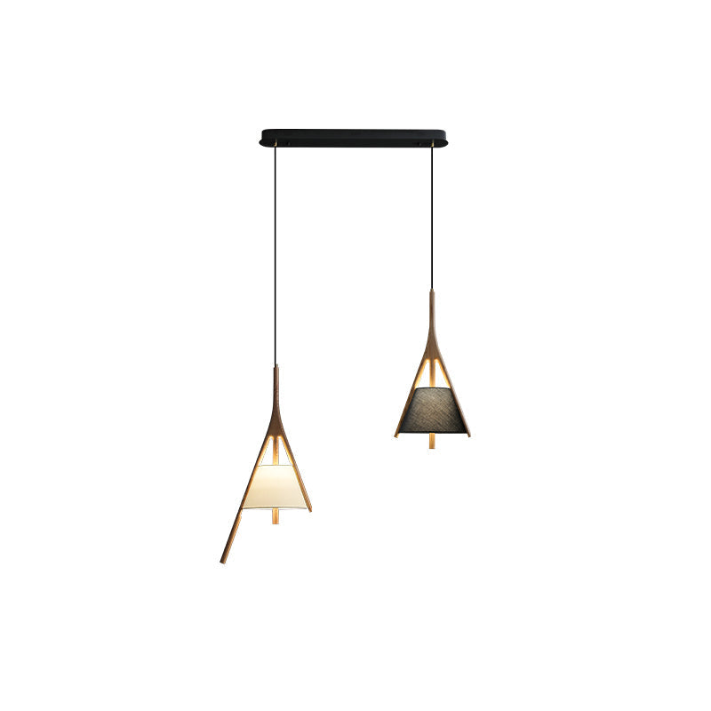 Nanzhi Wood-Frame Shade Pendant Light - product view 57