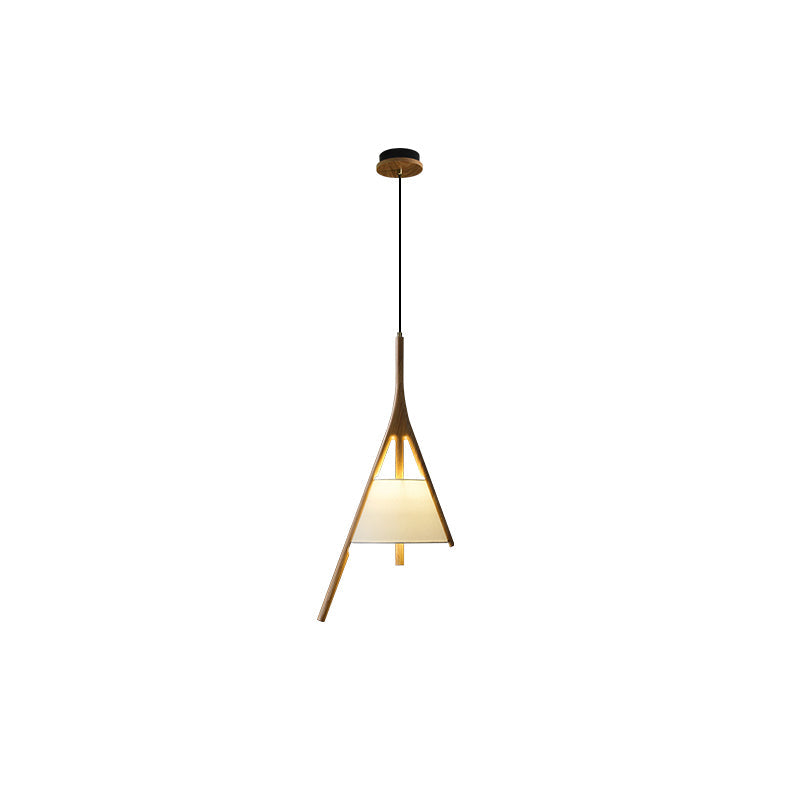 Nanzhi Wood-Frame Shade Pendant Light - product view 63