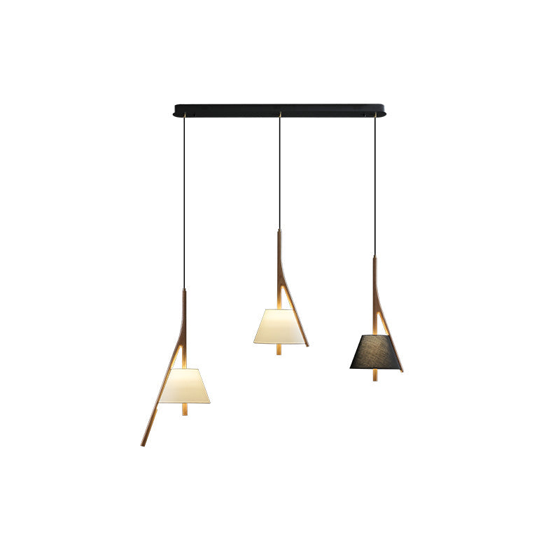 Nanzhi Wood-Frame Shade Pendant Light - product view 65