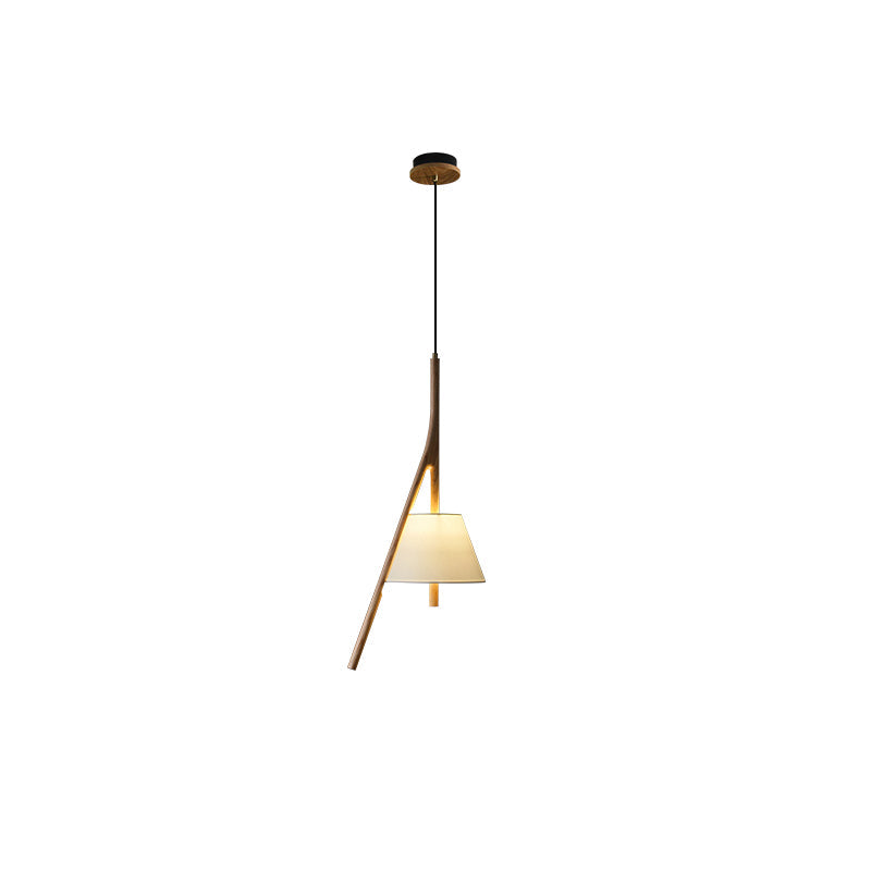 Nanzhi Wood-Frame Shade Pendant Light - product view 67