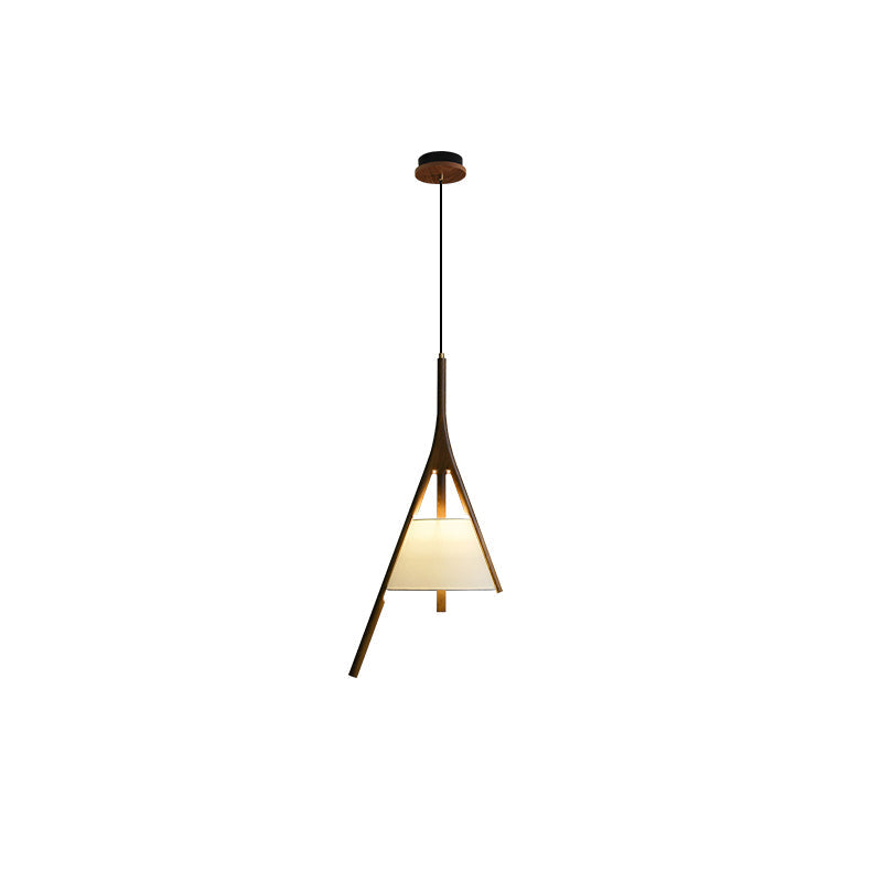Nanzhi Wood-Frame Shade Pendant Light - product view 68