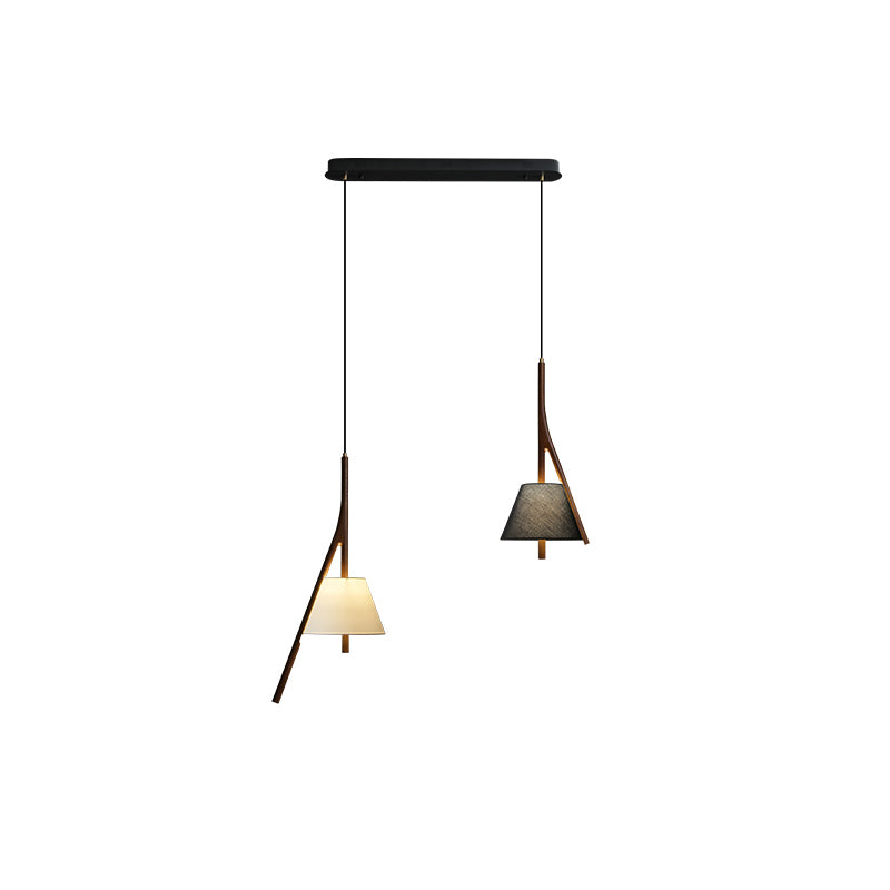 Nanzhi Wood-Frame Shade Pendant Light - product view 69