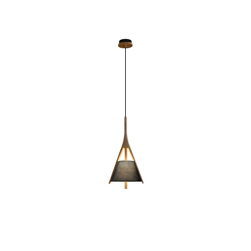 Nanzhi Wood-Frame Shade Pendant Light - product view 71