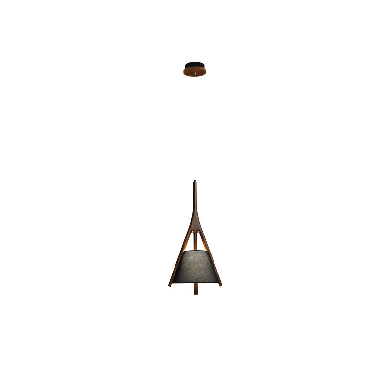 Nanzhi Wood-Frame Shade Pendant Light - product view 72