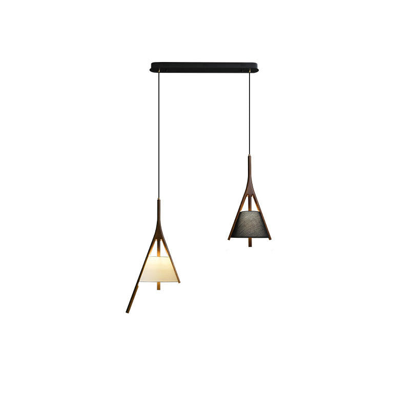 Nanzhi Wood-Frame Shade Pendant Light - product view 73