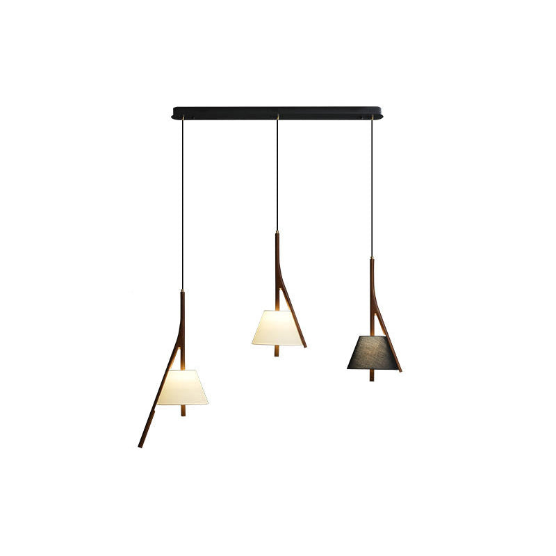 Nanzhi Wood-Frame Shade Pendant Light - product view 74