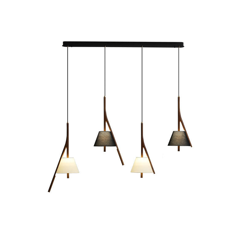 Nanzhi Wood-Frame Shade Pendant Light - product view 75