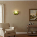 Nerelle Scalloped Glass Wall Sconce — finish, form and room detail 8