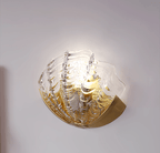 Nerelle Scalloped Glass Wall Sconce — finish, form and room detail 14