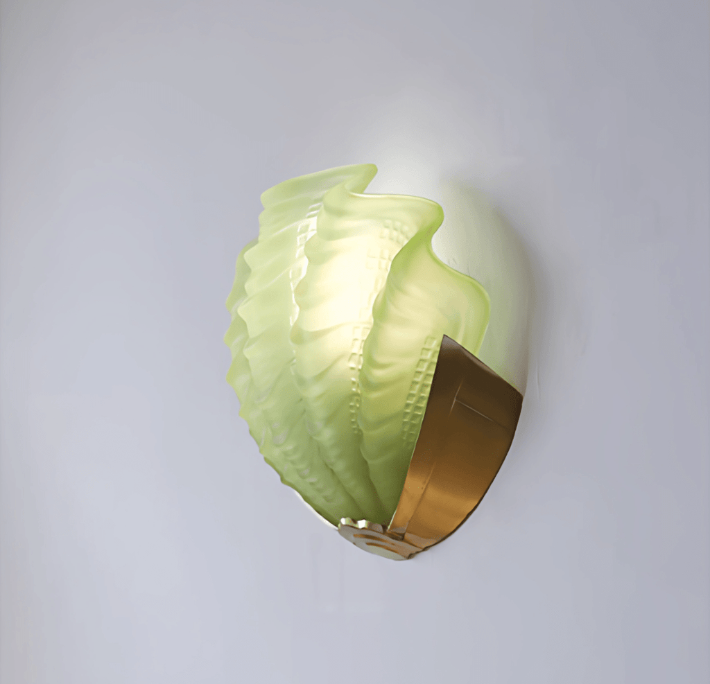 Nerelle Scalloped Glass Wall Sconce — finish, form and room detail 17