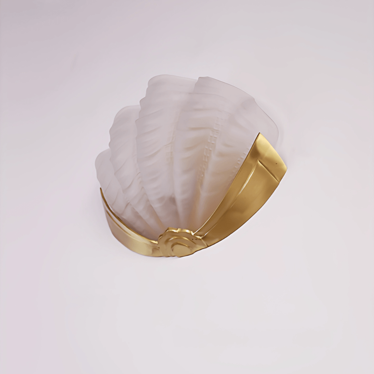 Nerelle Scalloped Glass Wall Sconce — finish, form and room detail 23