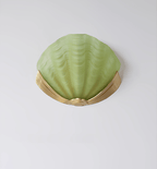 Nerelle Scalloped Glass Wall Sconce — finish, form and room detail 27