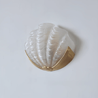 Nerelle Scalloped Glass Wall Sconce — finish, form and room detail 32