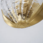 Nerelle Scalloped Glass Wall Sconce — finish, form and room detail 43