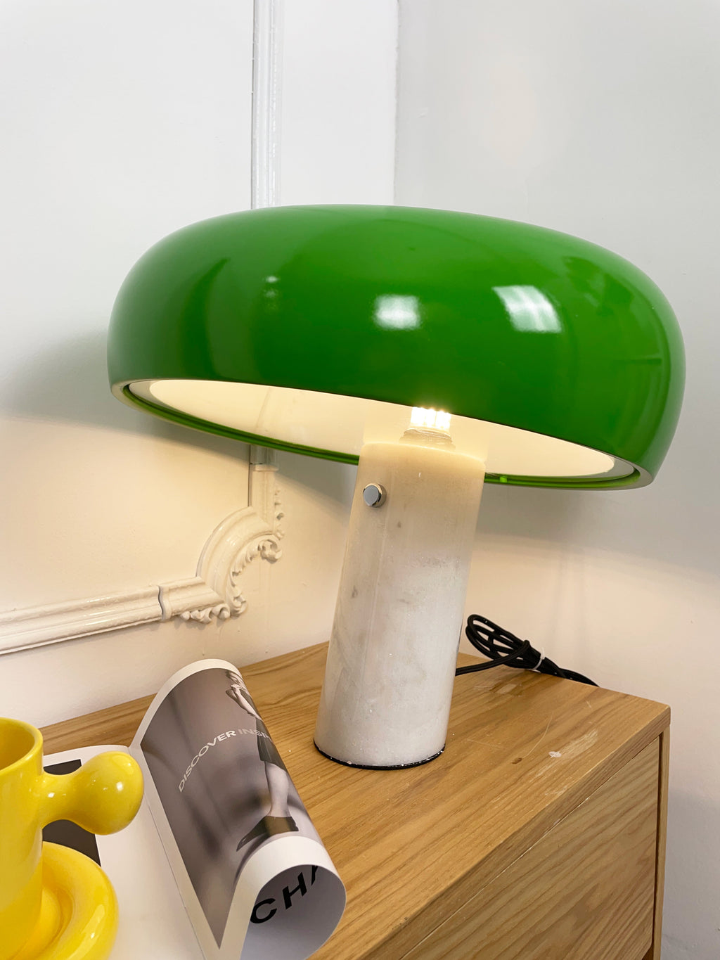 Nivaro Marble Reflector Table Lamp — product, finish and specification view 125