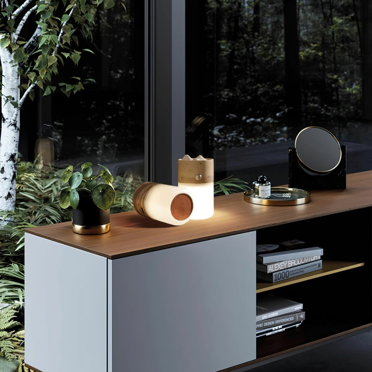 Nomad Lantern Table Lamp — product and interior detail 8