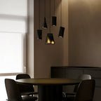 Nordic Tilted Wood LED Pendant Light - product view 3