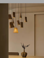 Nordic Tilted Wood LED Pendant Light - product view 13