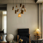 Nordic Tilted Wood LED Pendant Light - product view 16