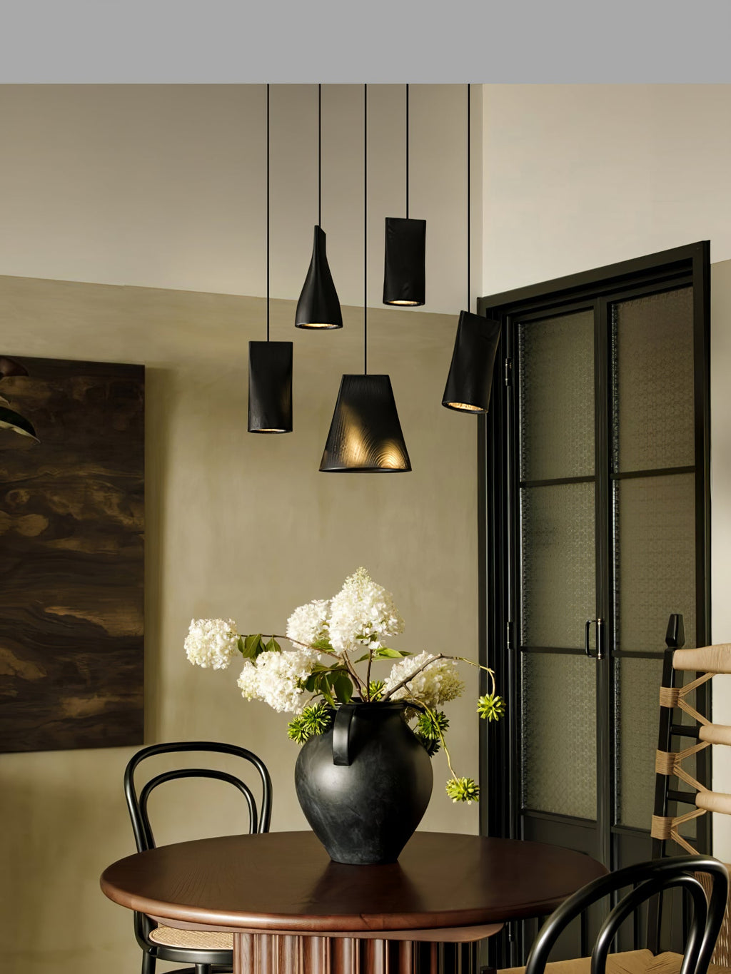 Nordic Tilted Wood LED Pendant Light - product view 18
