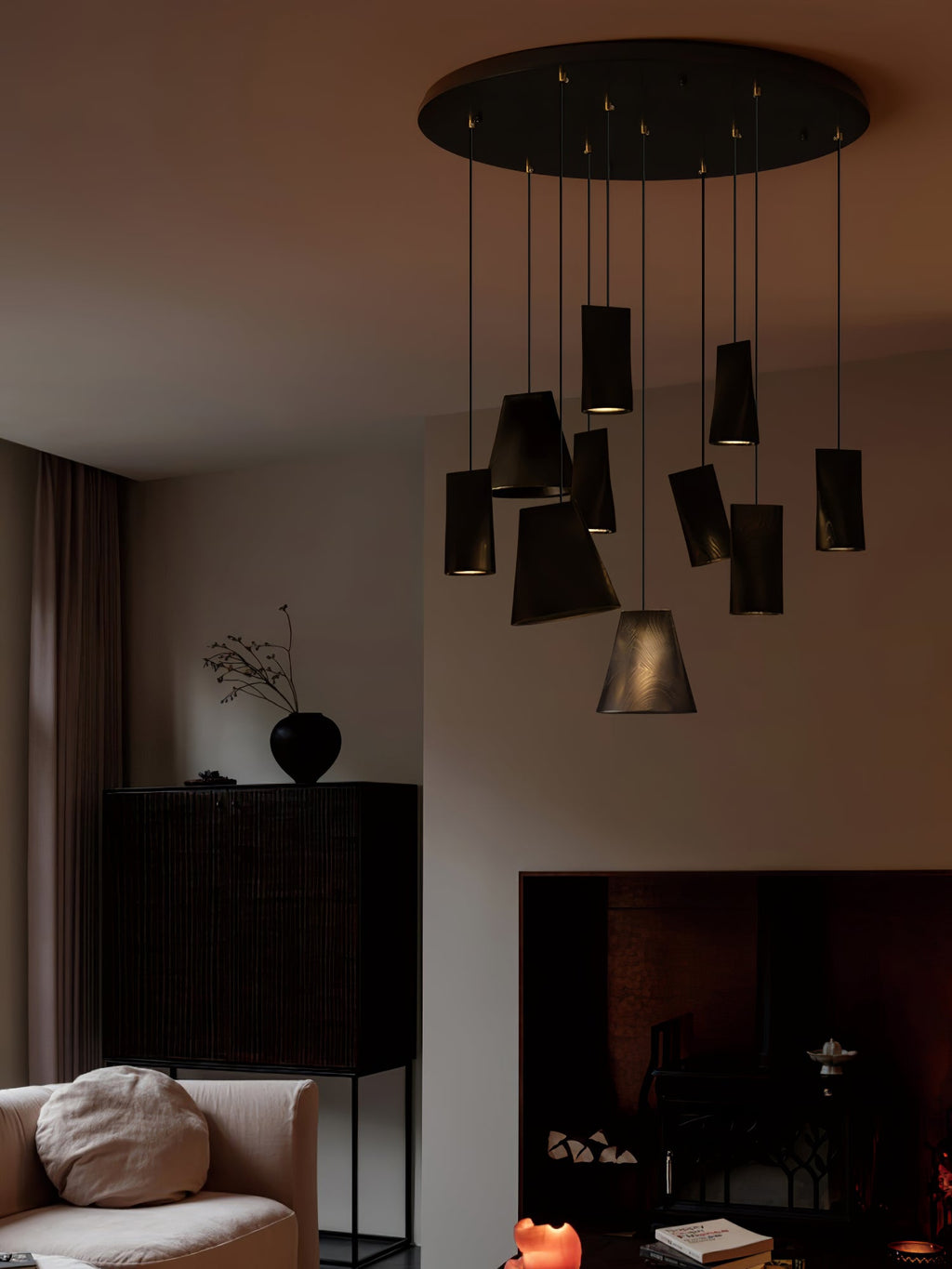 Nordic Tilted Wood LED Pendant Light - product view 19