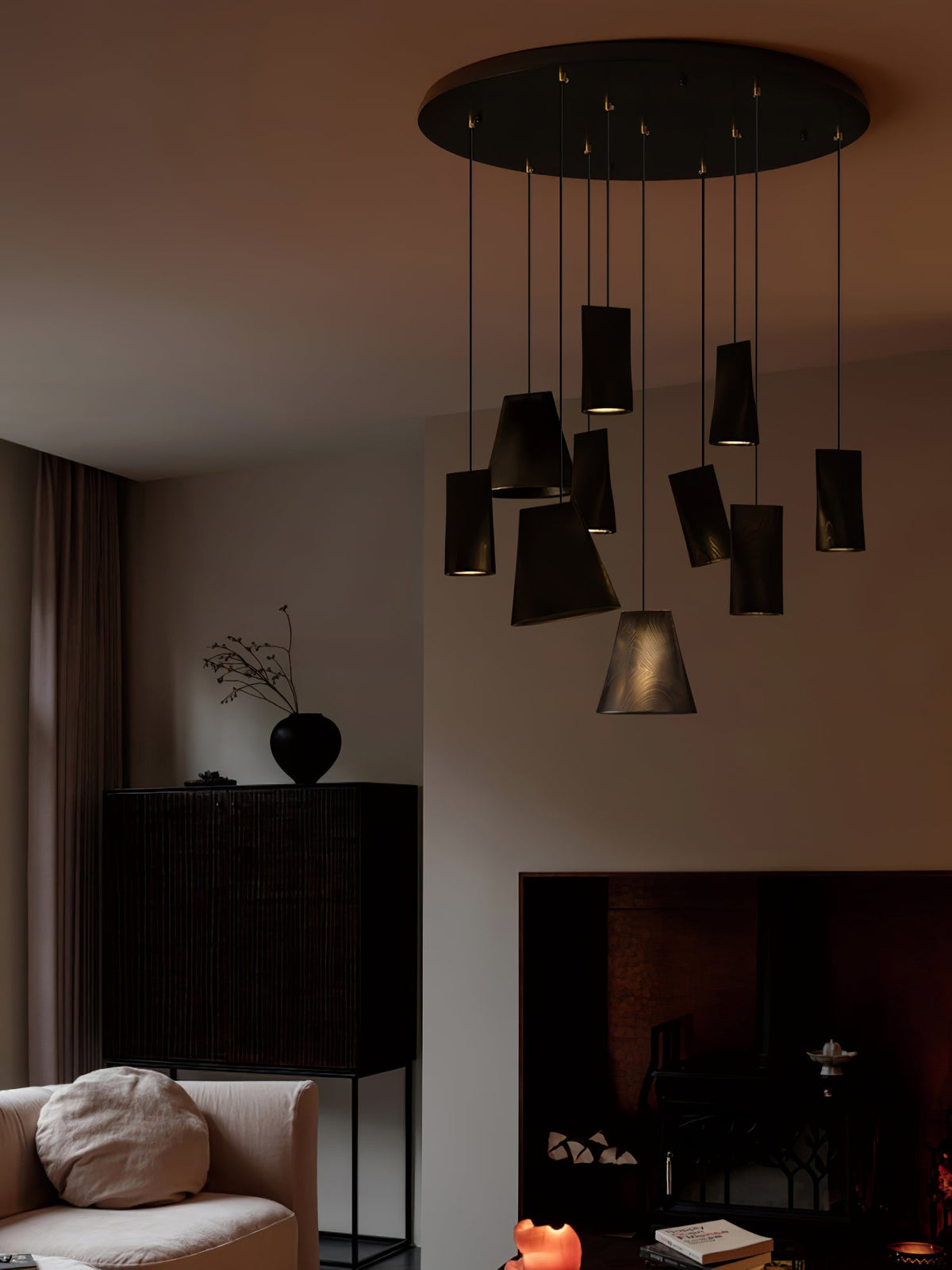 Nordic Tilted Wood LED Pendant Light - product view 19