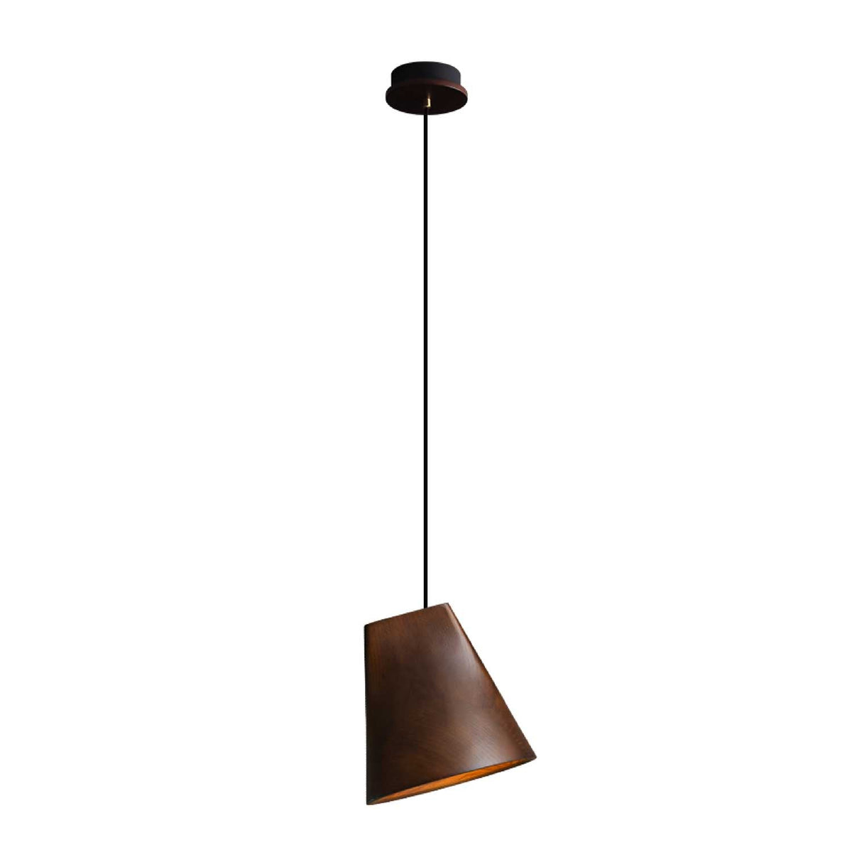 Nordic Tilted Wood LED Pendant Light - product view 26