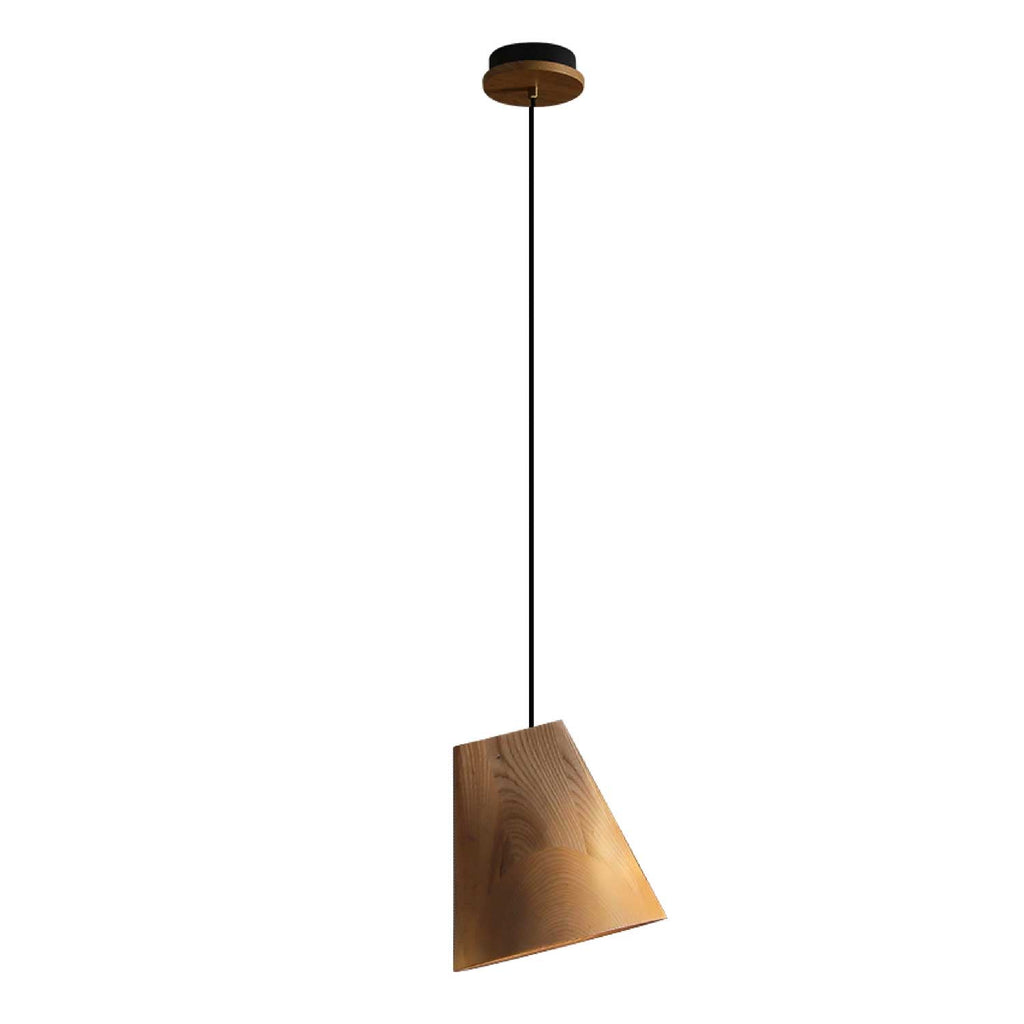 Nordic Tilted Wood LED Pendant Light - product view 28