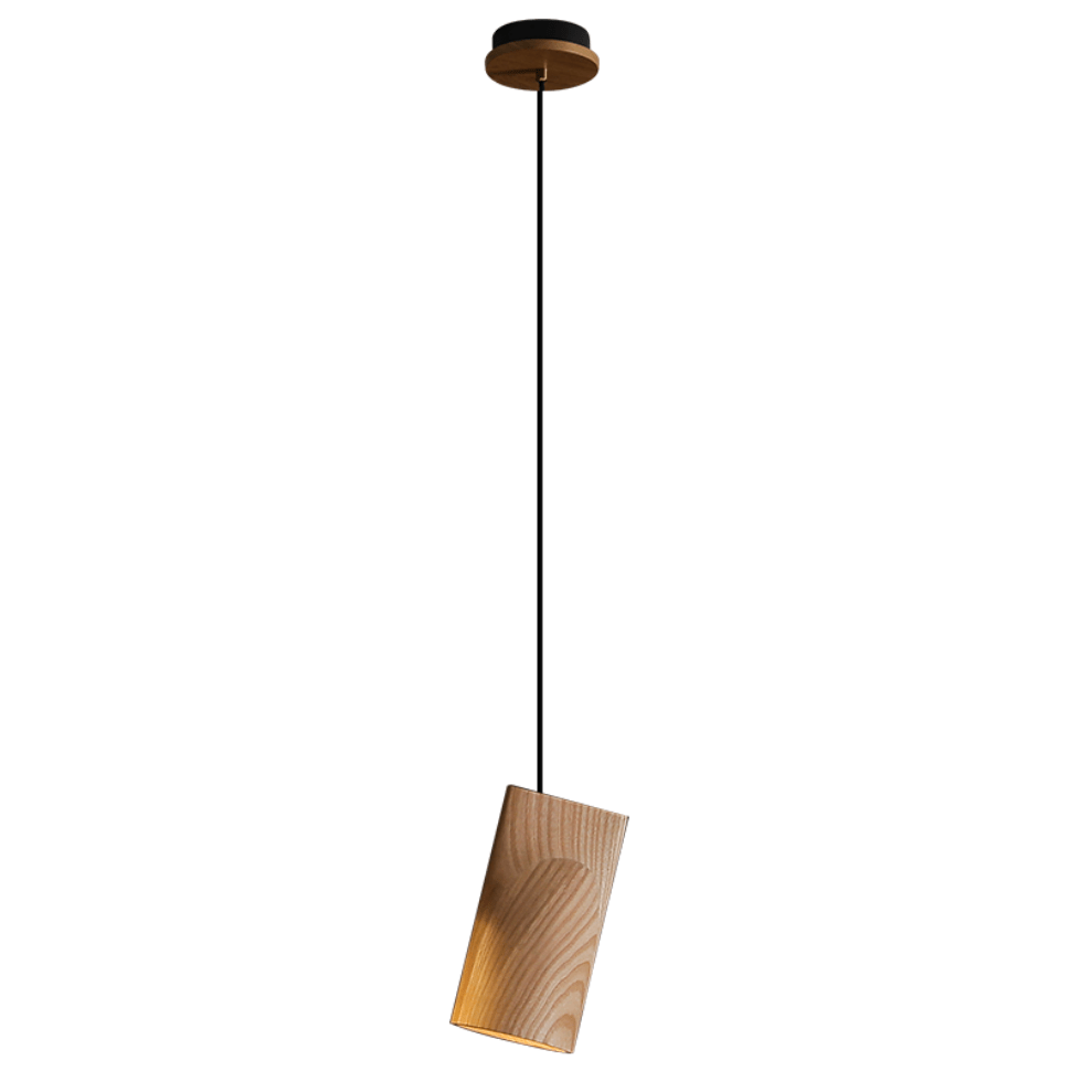 Nordic Tilted Wood LED Pendant Light - product view 33