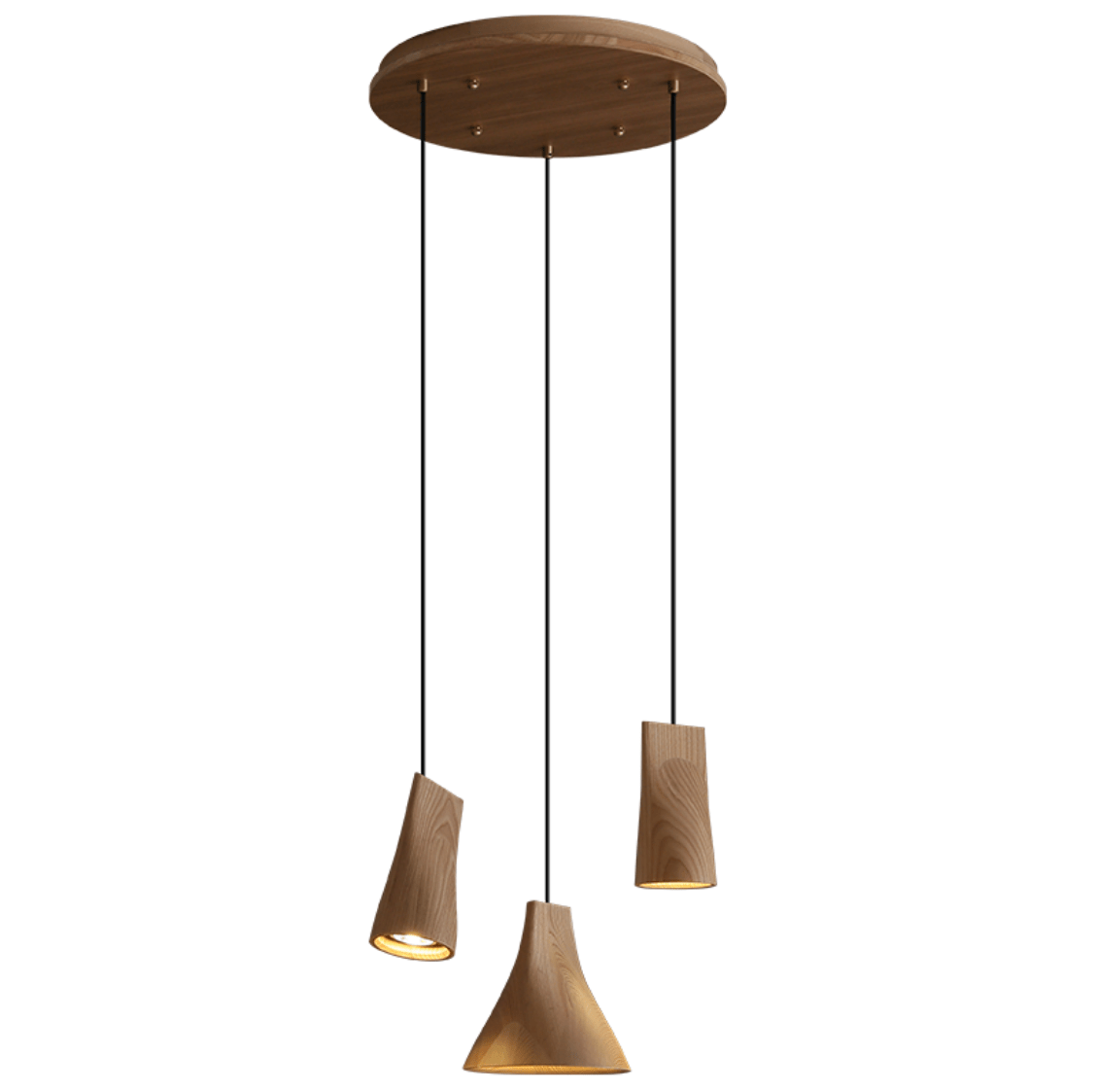 Nordic Tilted Wood LED Pendant Light - product view 36