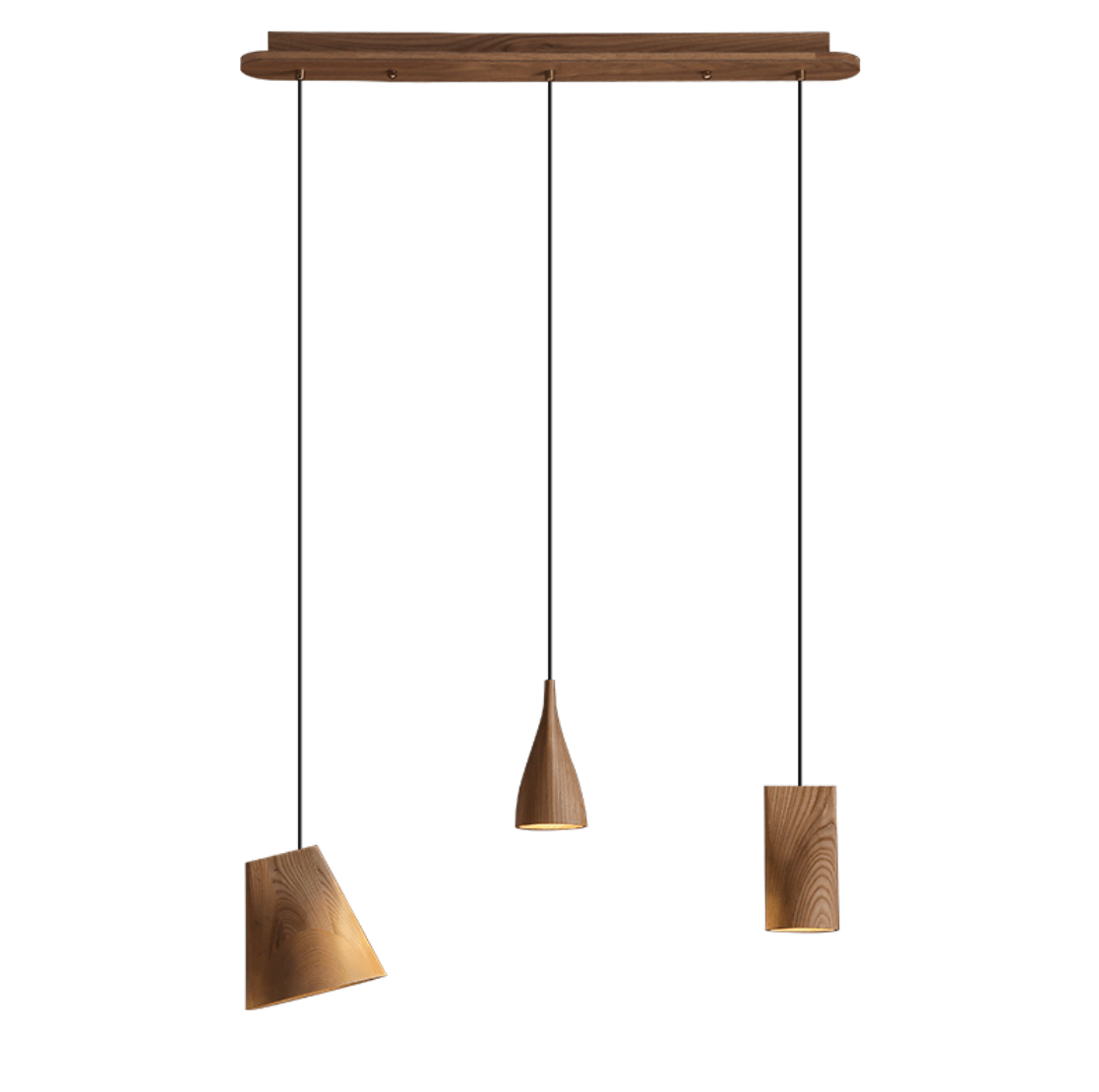 Nordic Tilted Wood LED Pendant Light - product view 37