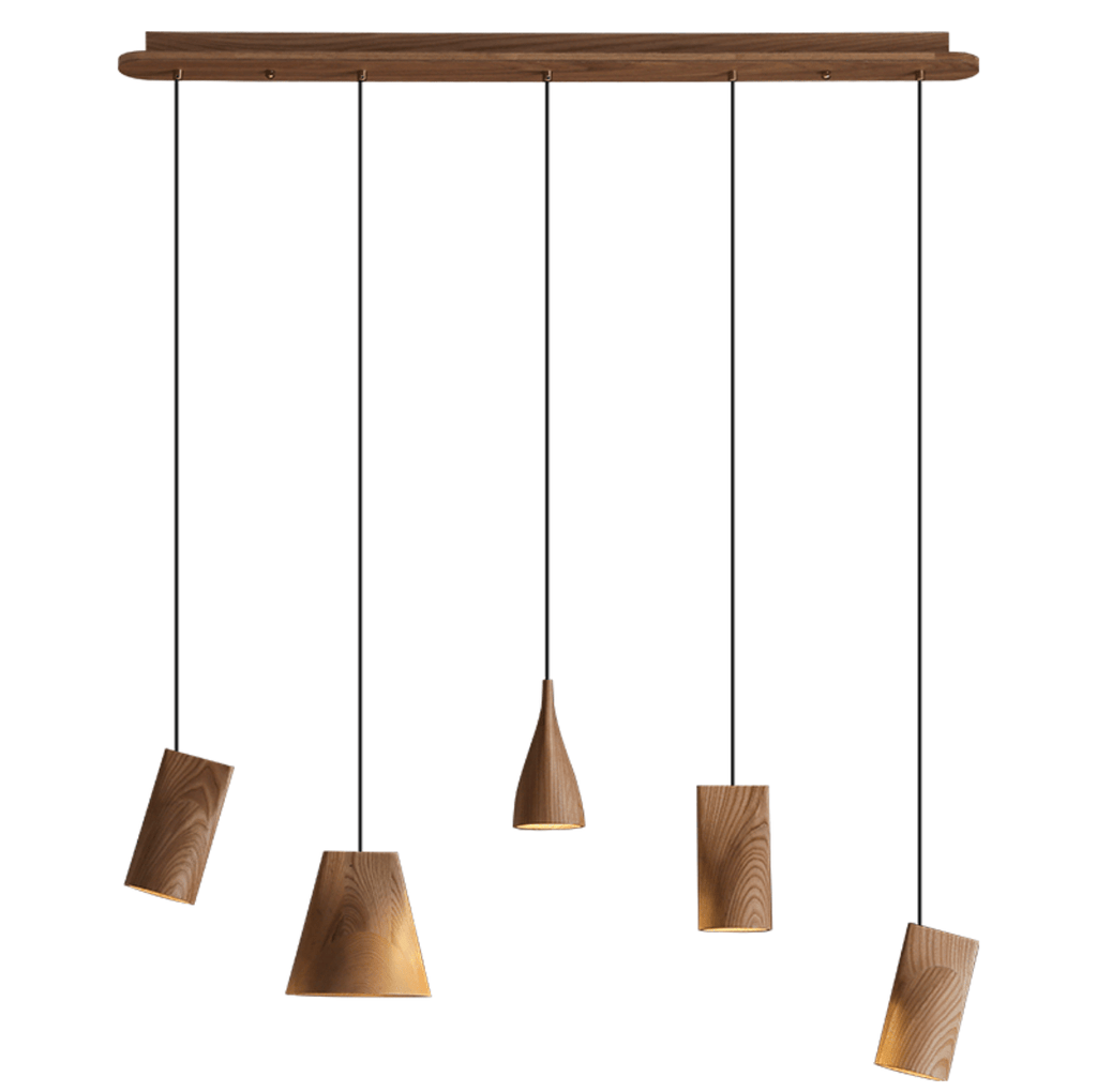 Nordic Tilted Wood LED Pendant Light - product view 38
