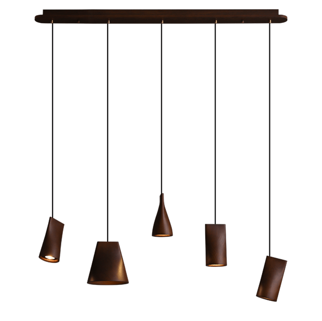Nordic Tilted Wood LED Pendant Light - product view 45