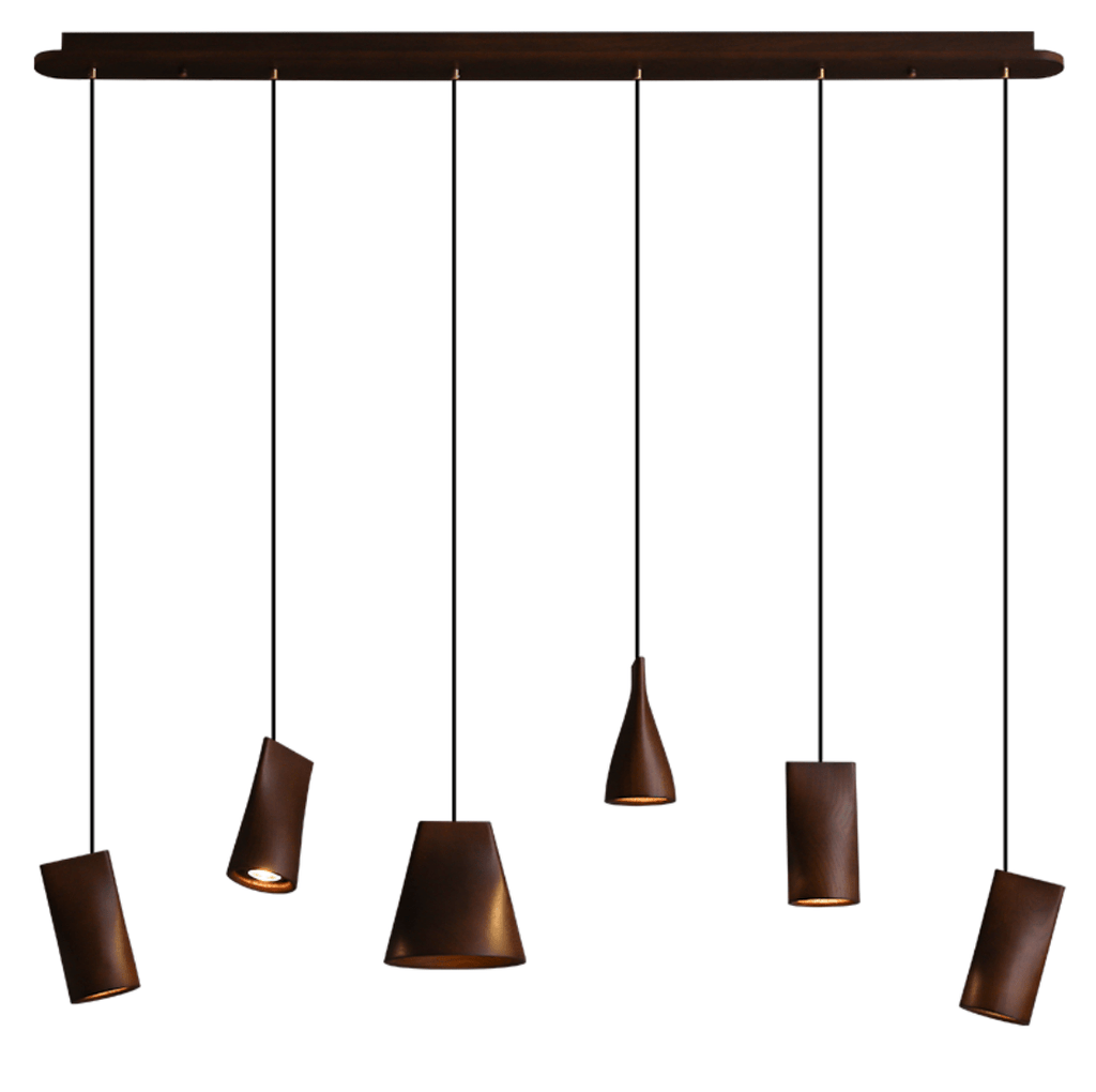 Nordic Tilted Wood LED Pendant Light - product view 46