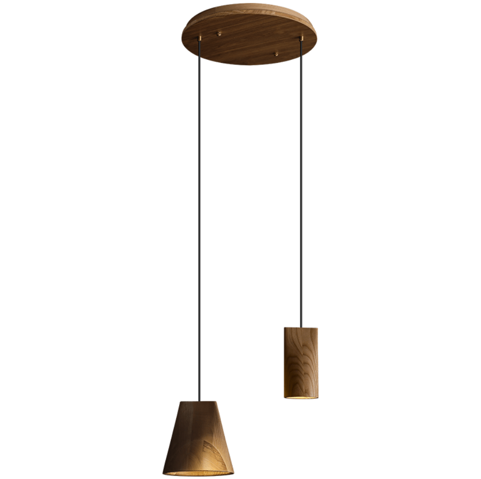 Nordic Tilted Wood LED Pendant Light - product view 53