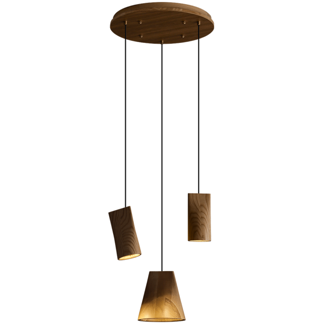 Nordic Tilted Wood LED Pendant Light - product view 54