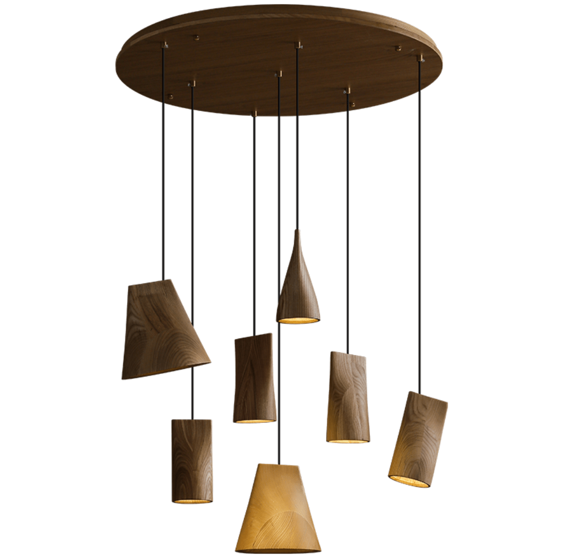 Nordic Tilted Wood LED Pendant Light - product view 56