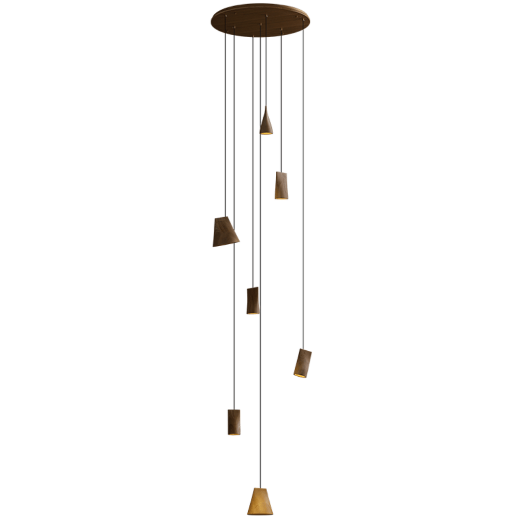 Nordic Tilted Wood LED Pendant Light - product view 57