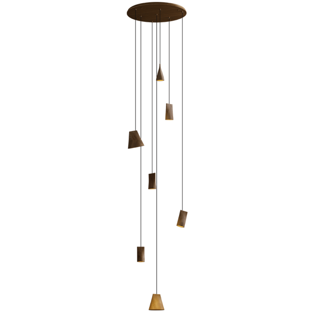Nordic Tilted Wood LED Pendant Light - product view 57