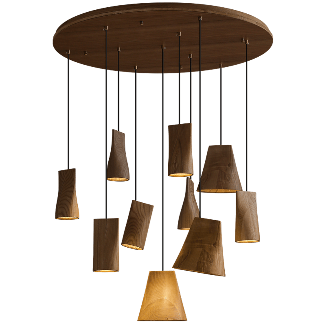 Nordic Tilted Wood LED Pendant Light - product view 59