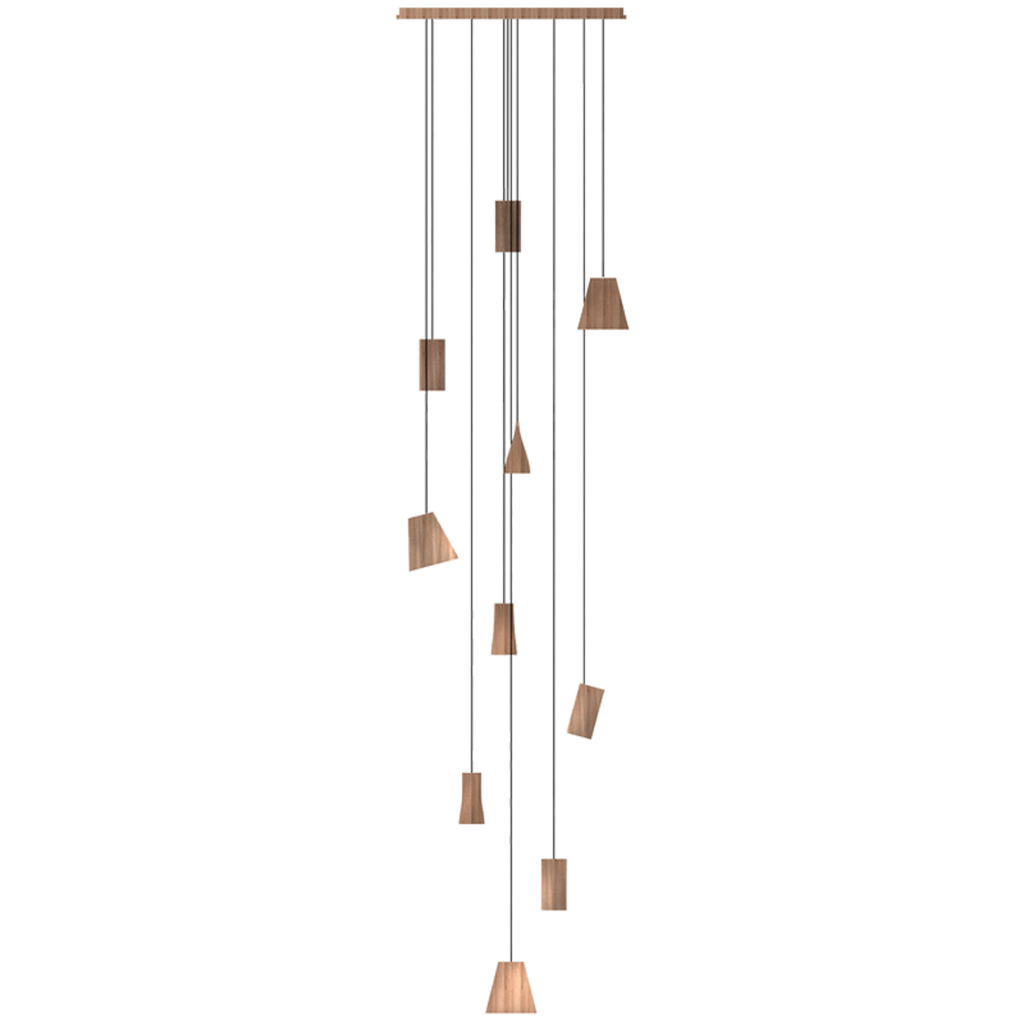 Nordic Tilted Wood LED Pendant Light - product view 60