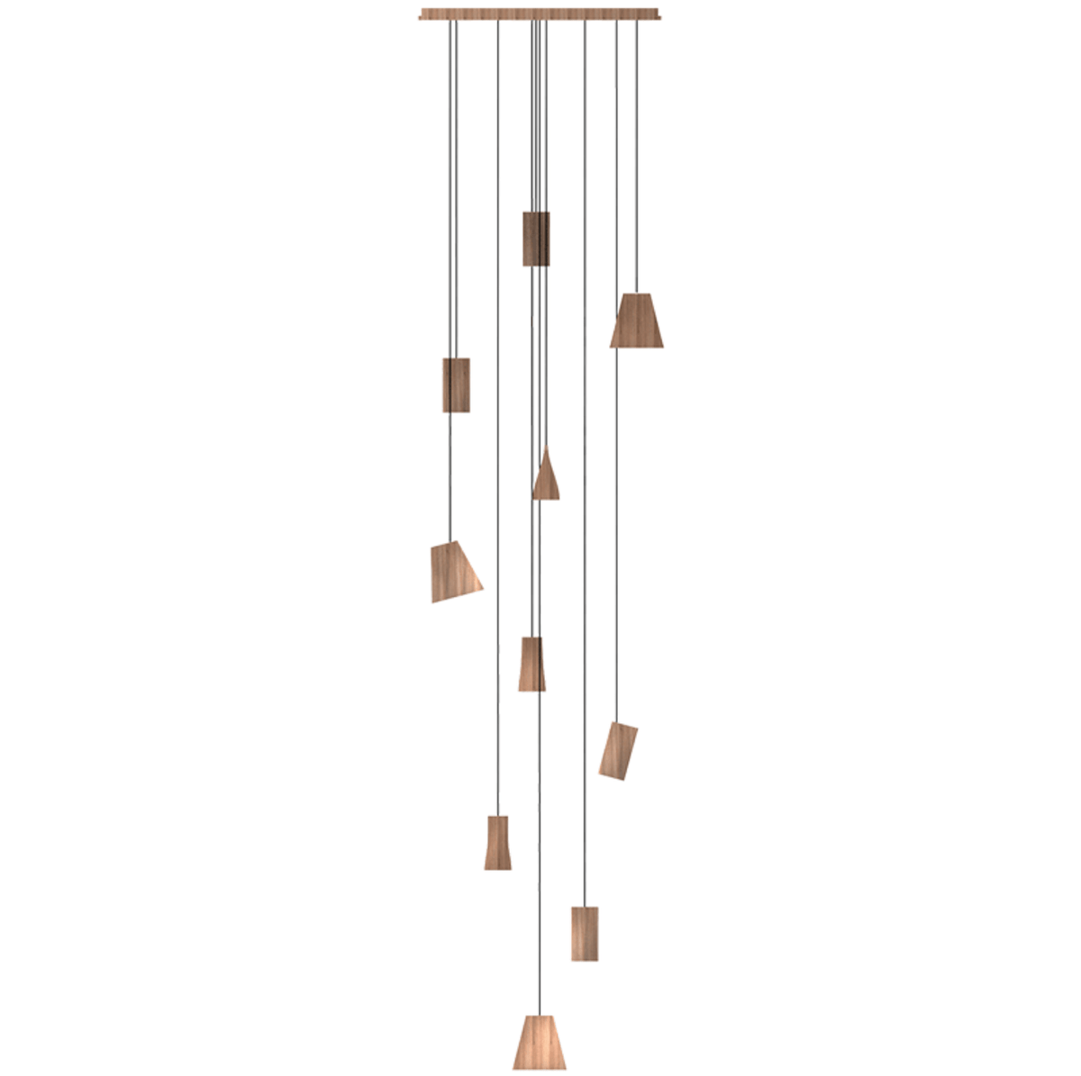Nordic Tilted Wood LED Pendant Light - product view 60