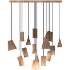 Nordic Tilted Wood LED Pendant Light - product view 62