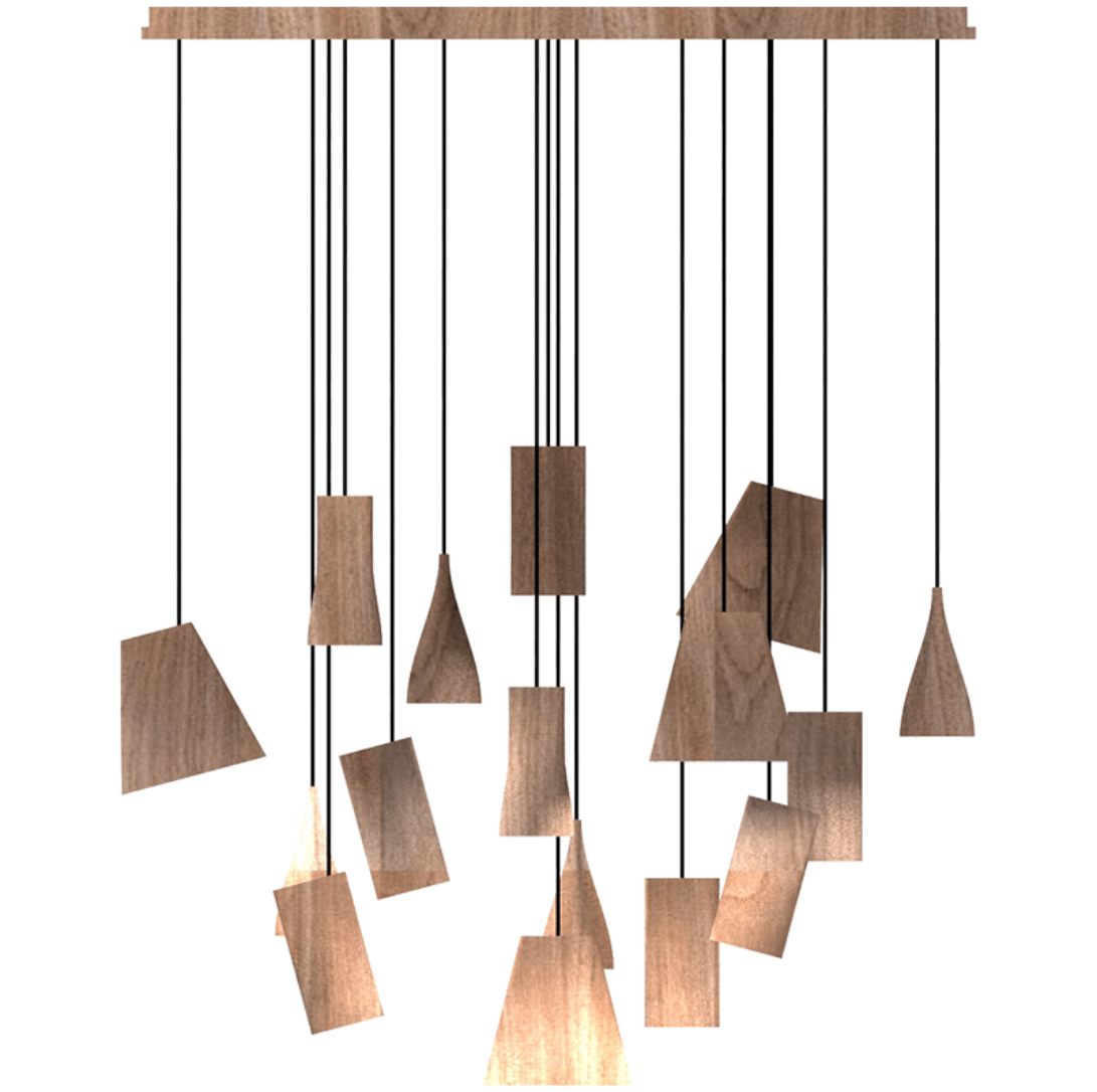 Nordic Tilted Wood LED Pendant Light - product view 62