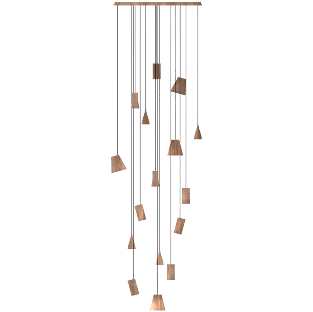 Nordic Tilted Wood LED Pendant Light - product view 63